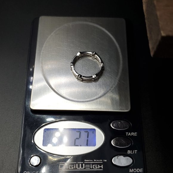 Size 9 Sterling Silver Clear Hearts Cubic Zirconia Ring - Picture 7 of 7